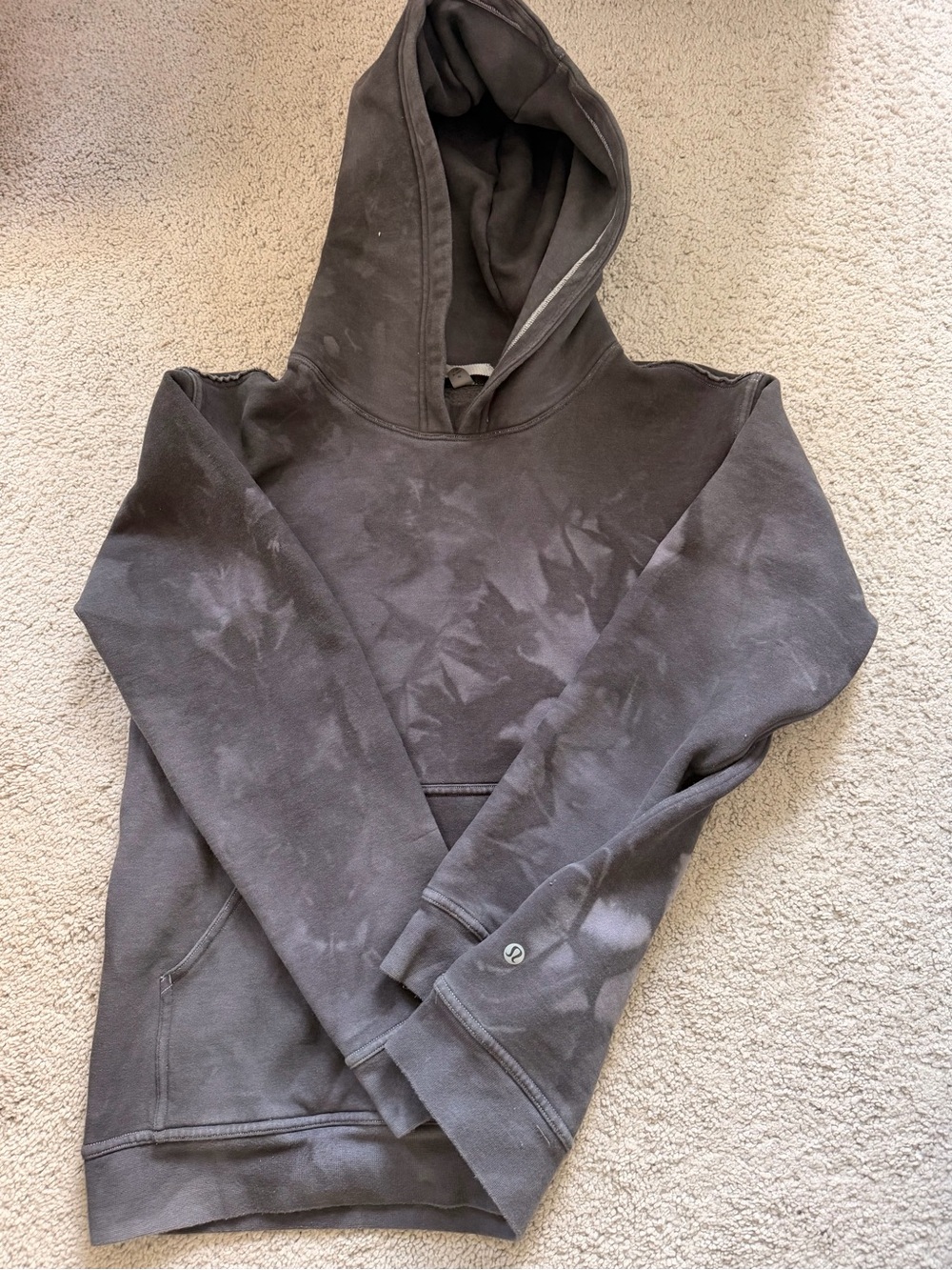 lululemon athletica Black Tie-Dye Pullover Hoodie